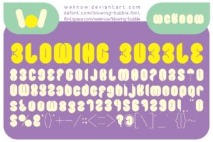 Blowing Bubble: A Fancy Display Font for Sweet Shop Branding