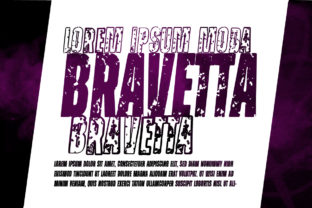 Bravetta Bold Display Font for Standout Brand Identity