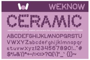 Ceramic: A Unique Decorative Font for Handmade Product Design