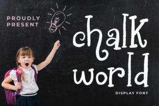 Chalk World Typeface: A Whimsical Display Font for Editorial Design