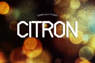 Citron Display Font for Modern Web Design
