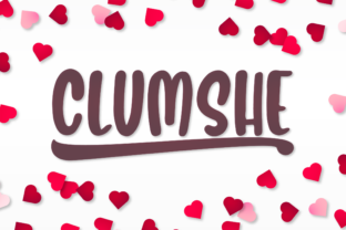 Clumshe: A Quirky Romantic Display Font for Valentine’s Branding
