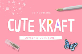 Cute Kraft Display Font for Playful Web Design