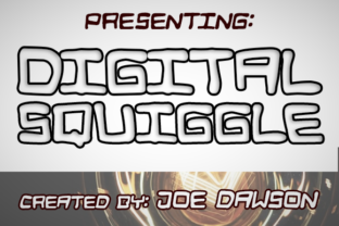 Digital Squiggle: The Glitchy Retro Display Font for Futuristic Web Design