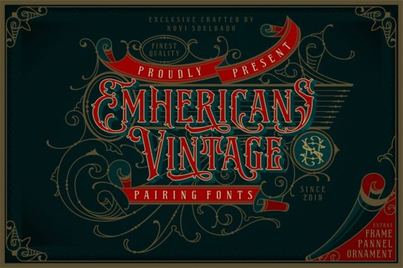 Emhericans Vintage Typeface for Editorial Design