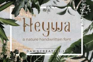 Heywa Display Font for Handmade Crafts and Vintage Branding