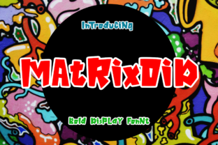 Matrixoid: The Bold Display Font for Playful Branding