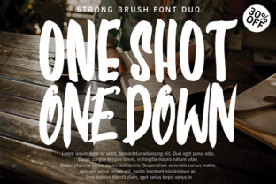 One Shot One Down: The Display Font Duo for Bold Editorial Design