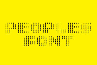 Peoples Typeface: A Fun Uppercase Display Font for Bold Campaigns