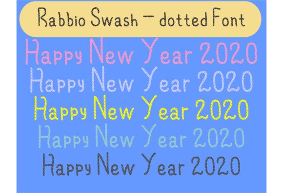 Rabbio Swash: A Playful Display Font for Whimsical Digital Brands