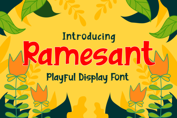 Ramesant Typeface: A Super Playful Display Font for Editorial Design