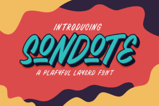 Sondote Typeface: A Playful Display Font for Standout Editorial Design