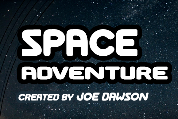 Space Adventure Typeface: Futuristic Display Fonts for Editorial Design