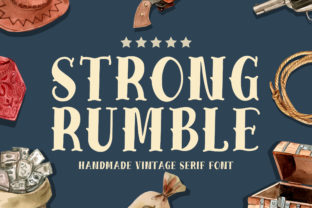 Strong Rumble: A Magical Display Font for Nostalgic Branding