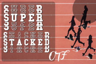 Super Stacked: The Bold Display Font for Sports-Themed Craft Projects