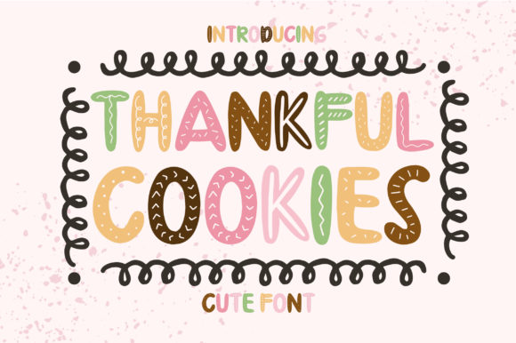 Thankful Cookies Typeface: Elevating Campaign Visuals with Friendly Display Typography