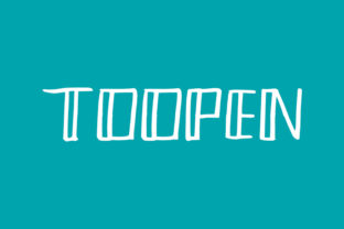 Toopen: A Doodle-Inspired Display Font for Casual Digital Branding
