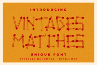 Vintages Matches: The Playful Display Font for Campaign Visuals