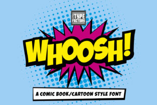 Whoosh Display Font Review for Comic-Themed Craft Projects
